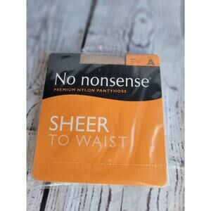 No Nonsense Women's Sheer To Waist Pantyhose with Sheer Toe, Tan, A